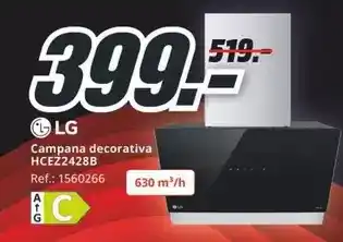 MediaMarkt Lg - campana decorativa hcezza28b oferta