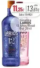 Cuevas Cash Larios - ginebra 12 anos/rose oferta