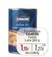 Cuevas Cash Cidacos - espárragos tallos lata 390 g oferta