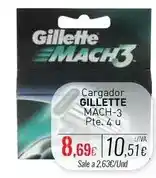 Cuevas Cash Gillette - cargador mach-3 oferta