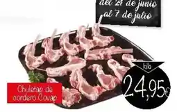 Supermercados Piedra Covap - chuletas de cordero oferta