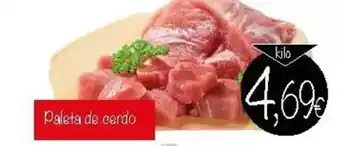 Supermercados Piedra Paleta de cerdo oferta