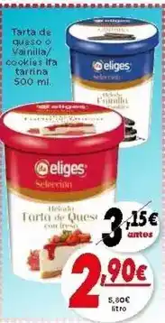 Supermercados Piedra Eliges - tarta de queso oferta