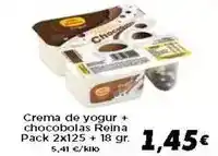Supermercados Piedra Crema de yogur + chocobolas reina oferta