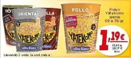 Supermercados Piedra Gallina blanca - fideo yatekomo gama oferta