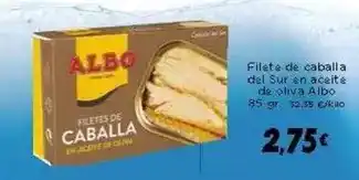 Supermercados Piedra Albo - filet de caballa del sur en aceite de oliva oferta