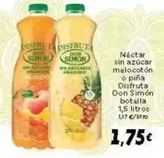 Supermercados Piedra Don simón - nectar sin azucar melocoton o pina disfruta oferta