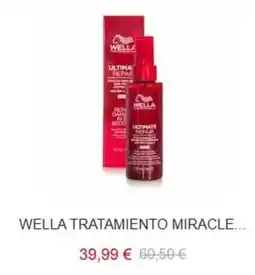 La casa del peluquero Wella - tratamiento miracle oferta