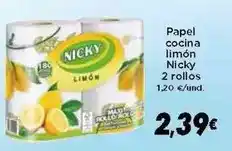 Supermercados Piedra Nicky - papel cocina limon 2 rollos oferta
