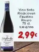 Supermercados Piedra Faustino rivero - vino tinto rioja joven oferta