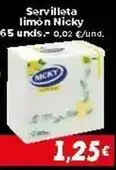Supermercados Piedra Nicky - servilleta limon oferta