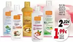 Supermercados Piedra Natural honey - gel de ducha oferta