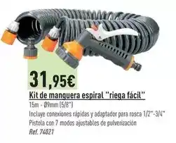 BdB Kit de manguera espiral riega fácil oferta
