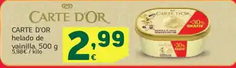 HiperDino CARTE D'OR helado de vainilla oferta