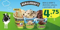 HiperDino BEN & JERRY'S distintos sabores y gramajes oferta