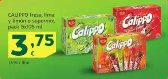 HiperDino CALIPPO fresa, lima y limón o supermix oferta
