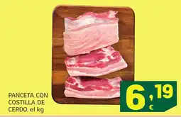 HiperDino Panceta con costilla de cerdo oferta