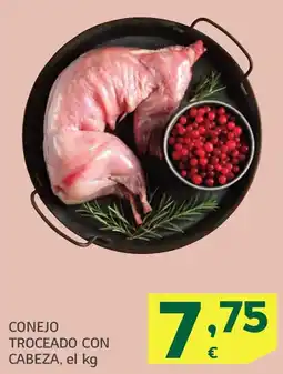 HiperDino Conejo troceado con cabeza oferta