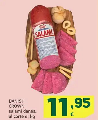 HiperDino CROWN salami danés, oferta