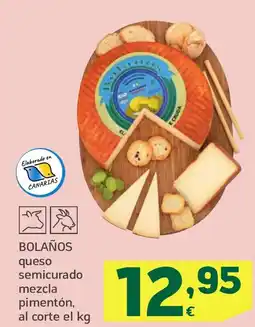 HiperDino BOLAÑOS queso semicurado mezcla pimentón oferta