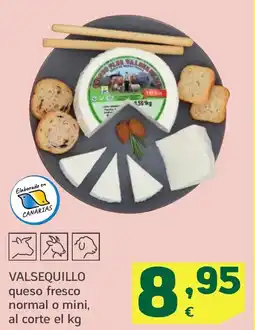 HiperDino VALSEQUILLO queso fresco normal o mini oferta