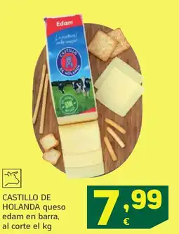 HiperDino CASTILLO DE HOLANDA queso edam en barra, oferta