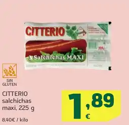 HiperDino CITTERIO salchichas maxi oferta