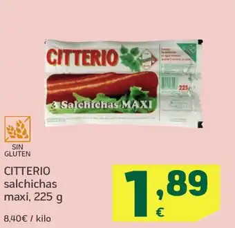 HiperDino CITTERIO salchichas maxi oferta