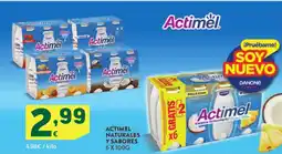 HiperDino ACTIMEL Naturales y sabores oferta