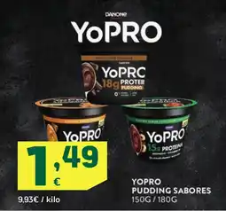 HiperDino YOPRO Pudding sabores oferta