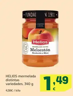 HiperDino HELIOS mermelada distintas variedades oferta