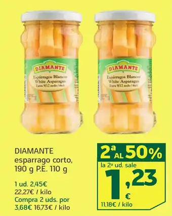 HiperDino DIAMANTE esparrago corto, oferta