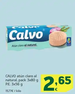 HiperDino CALVO atún claro al natural oferta