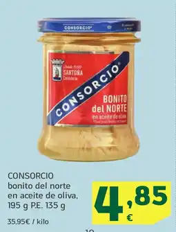 HiperDino CONSORCIO bonito del norte en aceite de oliva, oferta