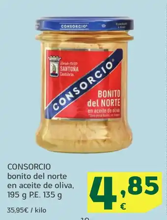 HiperDino CONSORCIO bonito del norte en aceite de oliva, oferta