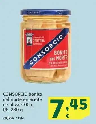 HiperDino CONSORCIO bonito del norte en aceite de oliva oferta