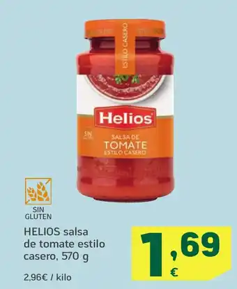 HiperDino HELIOS salsa de tomate estilo casero oferta