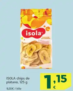 HiperDino ISOLA chips de plátano oferta