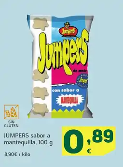 HiperDino JUMPERS sabor a mantequilla oferta