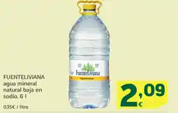 HiperDino FUENTELIVIANA agua mineral natural baja en sodio oferta
