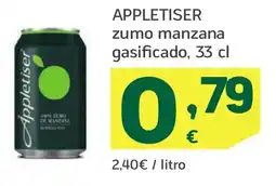 HiperDino APPLETISER zumo manzana gasificado oferta