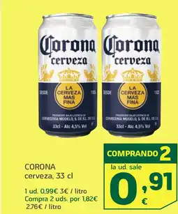 HiperDino CORONA cerveza oferta