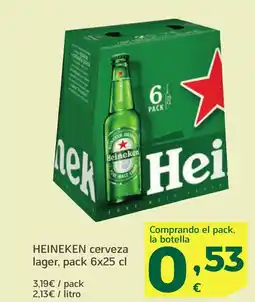 HiperDino HEINEKEN cerveza lager oferta