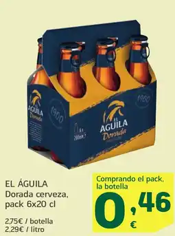 HiperDino EL ÁGUILA Dorada cerveza oferta