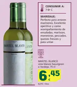 HiperDino MANTEL BLANCO vino blanco Sauvignon o Verdejo oferta