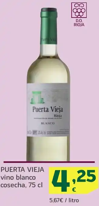 HiperDino PUERTA VIEJA vino blanco cosecha oferta