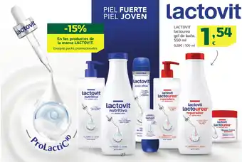 HiperDino LACTOVIT lactourea gel de baño oferta
