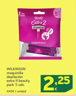 HiperDino WILKINSON maquinilla depilación extra II beauty oferta