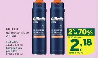 HiperDino GILLETTE gel pro sensitive oferta