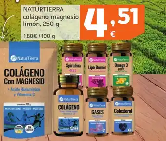 HiperDino NATURTIERRA colágeno magnesio limón oferta